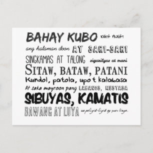 Filipino Nursery Rhyme reeks Briefkaart