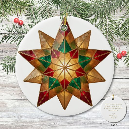 Filipino Parol Christmas Blessing Keepsake Keramisch Ornament