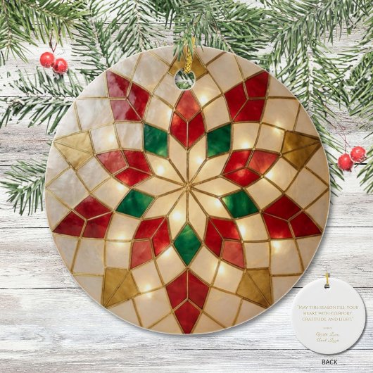 Filipino Parol Comfort Christmas Keepsake Keramisch Ornament