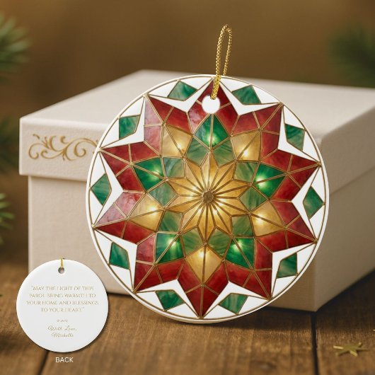Filipino Parol Inspired Christmas Keepsake  Keramisch Ornament