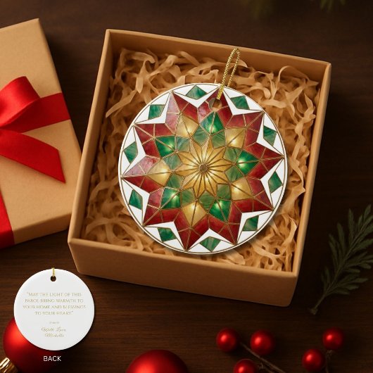 Filipino Parol Inspired Christmas Keepsake  Keramisch Ornament