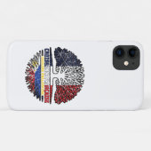 Filipino Philippines French France Tree Roots Flag Case-Mate iPhone Case (Achterkant (horizontaal))
