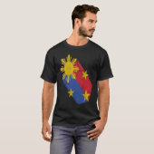 Filipino Pride Philippine Flag Proud Pinoy Pinay P T-shirt (Voorkant volledig)