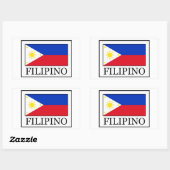 Filipino Rechthoekige Sticker (Vel)