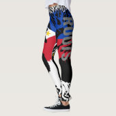 FILIPINO ROOTS Grijze belettering Leggings (Links)