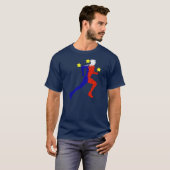 Filipino Runner-vlagkwadraten T-shirt (Voorkant volledig)