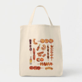 Filipino Street Food in Waterverf Pinoy Tote Bag