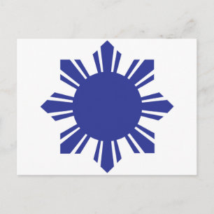 Filipino Sun - Blue Briefkaart