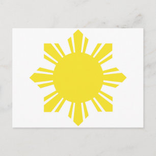 Filipino Sun - Geel Briefkaart