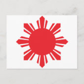 Filipino Sun - Red Briefkaart (Voorkant)