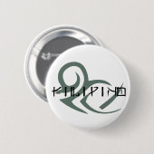 Filipino Tribal Ronde Button 5,7 Cm (Voorkant /achterkant)