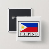 Filipino Vierkante Button 5,1 Cm (Voorkant /achterkant)