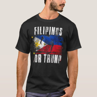 Filipino's voor Trump - Amerikaans en Filipijnen T-shirt