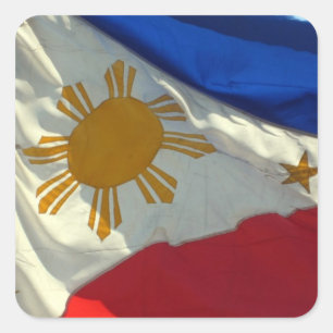 filipinovlag vierkante sticker