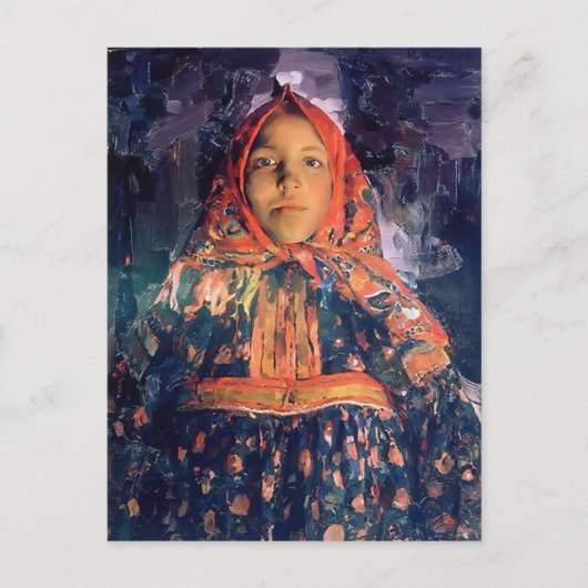 Filipp Malyavin-Verka Briefkaart (Voorkant)