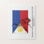 FILIPPEN | Blessed Nation | FILIPINO FLAG Legpuzzel (Verticaal)