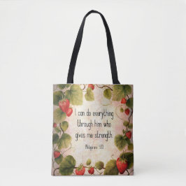 Filippensen 4:13 Bijbelvers op Timeless Design Tote Bag