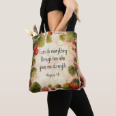 Filippensen 4:13 Bijbelvers op Timeless Design Tote Bag (Dichtbij)