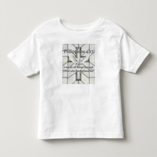 Filippensen 4:13 Bijbelvers Peuter T-shirt (Voorkant)
