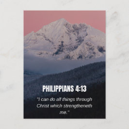 Filippensen 4:13 KJV Bijbelvers Berg & Bos Briefkaart