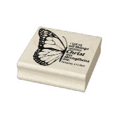Filippensen 4:13 Vlinder Schriftuur in de Bijbel  Rubberstempel (Stempel)
