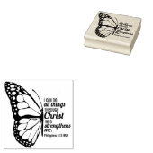 Filippensen 4:13 Vlinder Schriftuur in de Bijbel  Rubberstempel (Gestempeld)