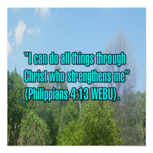 Filippensen 4:13 WEBU Perfect Poster (Voorkant)