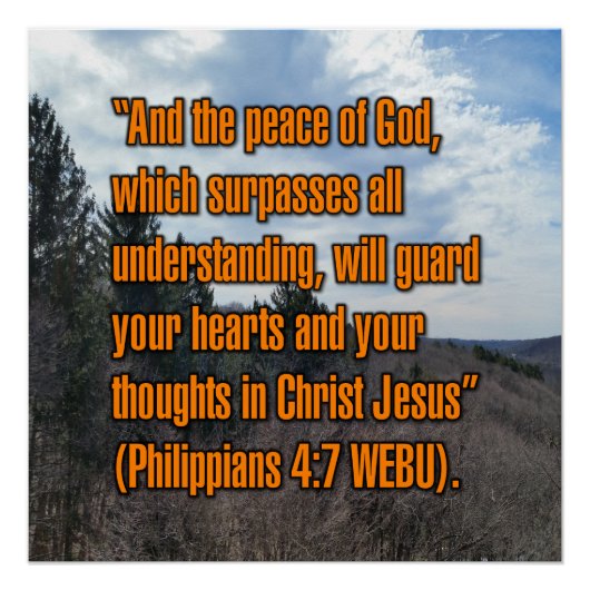 Filippensen 4:7 WEBU Perfect Poster (Voorkant)