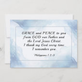 Filippenzen 1:2-3 Genade en vrede voor u, Kaart (Voorkant)