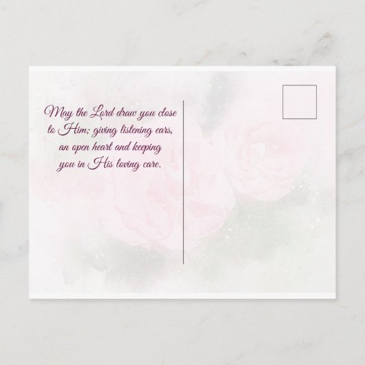 Filippenzen 1:2 Genade en vrede voor u, Schrift Briefkaart (Achterkant)