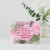 Filippenzen 1:2 Genade en vrede voor u, Schrift Briefkaart (Staand voorkant)