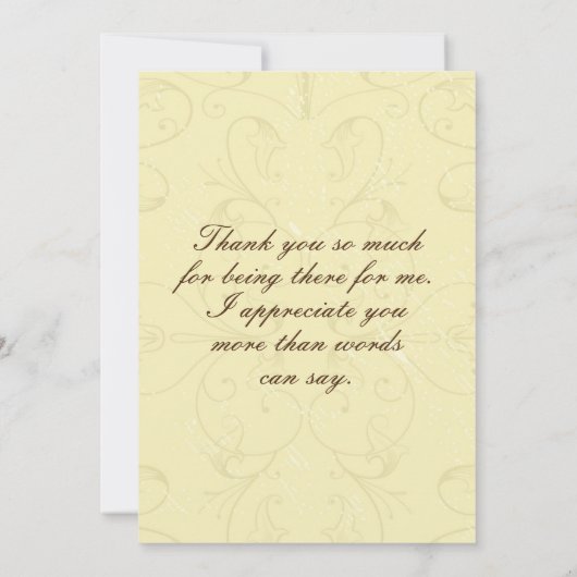 Filippenzen 1:3 Ik dank God ter gedachtenis aan u Bedankkaart (Achterkant)