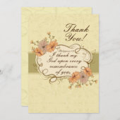 Filippenzen 1:3 Ik dank God ter gedachtenis aan u Bedankkaart (Voorkant / Achterkant)