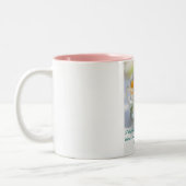 Filippenzen 1:3 Ik dank God voor u, bloemen Tweekleurige Koffiemok (Links)