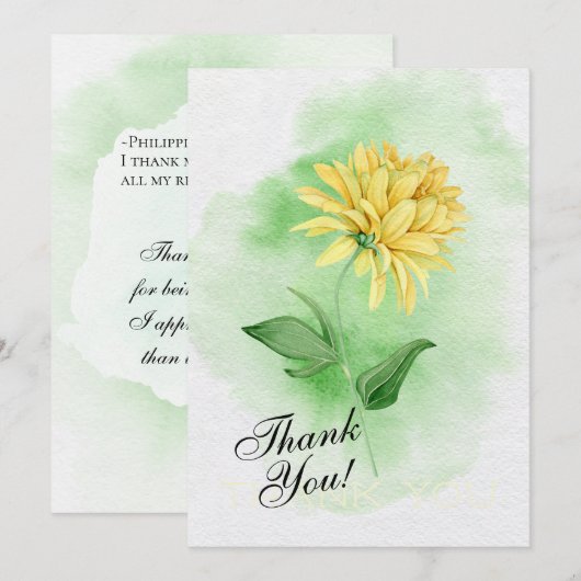 Filippenzen 1:3 Ik dank mijn God ter gedachtenis Bedankkaart (Voorkant / Achterkant)