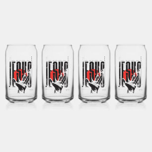Filippenzen 2:9 Naam Boven Alle Namen Retro Grunge Blikvorm Glas