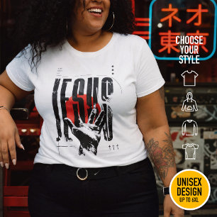 Filippenzen 2:9 Naam Boven Alle Namen Retro Grunge Grote Maat T-shirt
