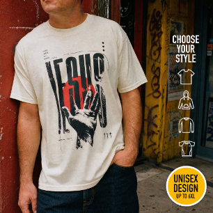 Filippenzen 2:9 Naam Boven Alle Namen Retro Grunge T-shirt