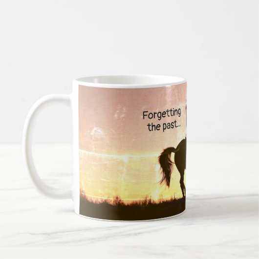 Filippenzen 3:13-14 Ik druk op het doel, paard Koffiemok (Links)