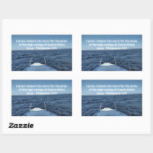 Filippenzen 3:14 Ik druk naar de mark Rechthoekige Sticker (Vel)