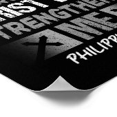 Filippenzen 413 Christelijk Jesus Bodybuilding Wee Poster (Hoek)