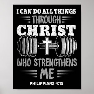 Filippenzen 413 Christelijk Jesus Bodybuilding Wee Poster