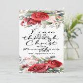 Filippenzen 4:13 Aanmoediging Kaart (Staand voorkant)