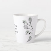 Filippenzen 4:13 Abstracte Eucalyptus laat Kaart Latte Mok (Rechts)