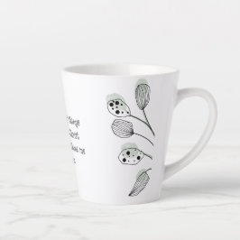 Filippenzen 4:13 Abstracte Eucalyptus laat Kaart Latte Mok