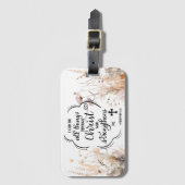 Filippenzen 4:13 Alle dingen door Christus Bijbel Bagagelabel (Voorkant (verticaal))