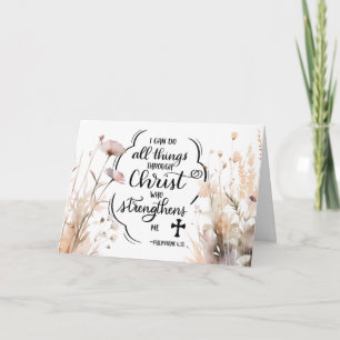 Filippenzen 4:13 Alle dingen door Christus Bijbel Kaart