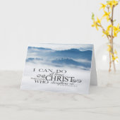 Filippenzen 4:13 Alle dingen door Christus Bijbel Kaart (Gele Bloem)