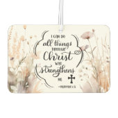 Filippenzen 4:13 Alle dingen door Christus Bijbel Luchtverfrisser (Achterkant)