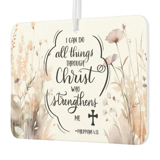 Filippenzen 4:13 Alle dingen door Christus Bijbel Luchtverfrisser (Links)